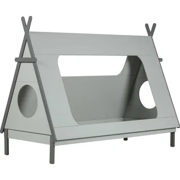 Postel WOOOD Dřevěná postel TIPI šedá 380100-G