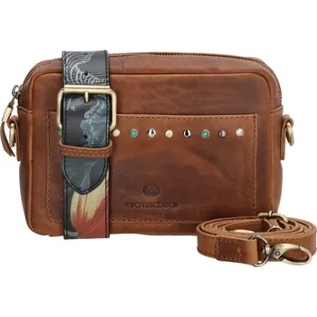 Micmacbags Masterpiece dámská kožená crossbody taška - koňaková