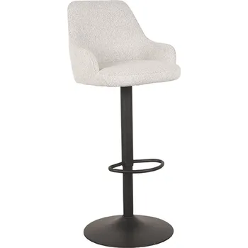 Barová židle LABEL51 barová židle FENDER bílé bouclé CM-55.019