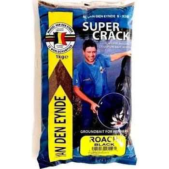 Návnadová surovina Marcel MVDE Návnada Super Crack Roach Black 1 kg - Vnadící směs na plotice, černá, 1 kg