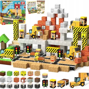 ostatní stavebnice STAVEBNICE PIXEL MINECRAFT KREATIVNÍ ZÁBAVA 3D SADA STAVBA 100 dílků