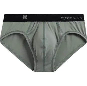 Slipy Pánské slipy ATLANTIC MP-162 Sportovní BAVLNA khaki M