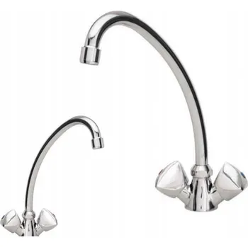 Vodovodní baterie Kuchyňská stojánková baterie DIAMOND Exclusive stříbrná
