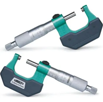 Mechanický mikrometr oboustranný INSIZE 3236 Rozsah: 0-25 mm, Typ: S integrovanou řehtačkou