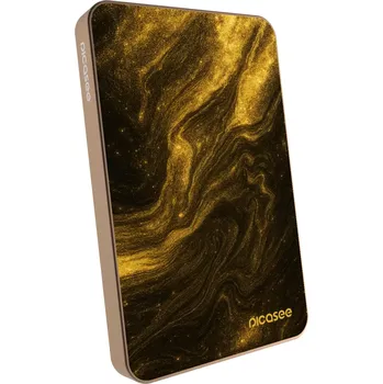 Powerbanka Picasee Powerbanka s MagSafe 5 000 mAh Zlatá - Černá