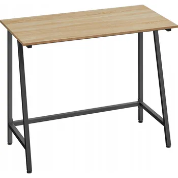 Psací stůl Obdélníkový psací stůl Oskar 100 x 50 x 76 cm černý, dub sonoma