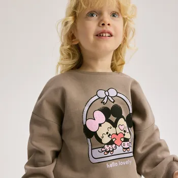 Dívčí mikina Reserved - Mikina Mickey Mouse - tělová - 691EG-02X - 691EG-02X-110