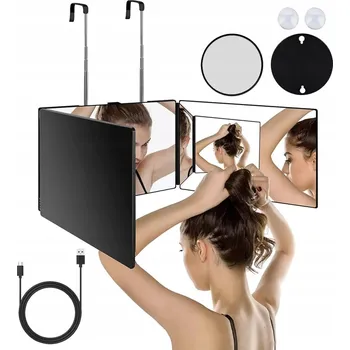 Zrcadlo Závěsné zrcadlo černé Bedee