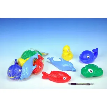 Hračka pro nejmenší Hračka do vany plastová sada zvířátek 5 ks vícebarevná 12 m +