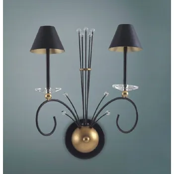 Nástěnné svítidlo Nástěnné svítidlo Italux černé, žluté G4 20 W