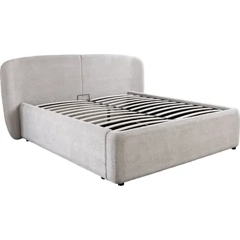 Nábytek Invicta Čalouněná postel ART DECO 180x200 s úložným prostorem šedá 45332