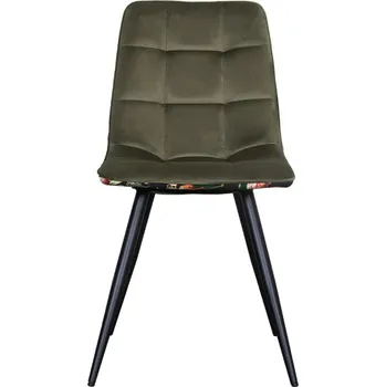 Jídelní židle LABEL51 Jídelní židle BISTRO samet s exotickým vzorem