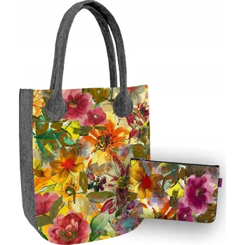 Kabelka Bertoni shopper kabelka polyester vícebarevná