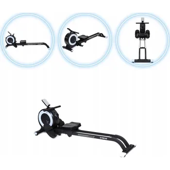 Veslovací trenažér Magnetický veslovací trenažér TREXO TXO-RM200 černý 1760x490x650