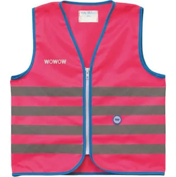 Pánská vesta WOWOW Dětská reflexní vesta FUN JACKET S RŮŽOVÁ|ŠEDÁ