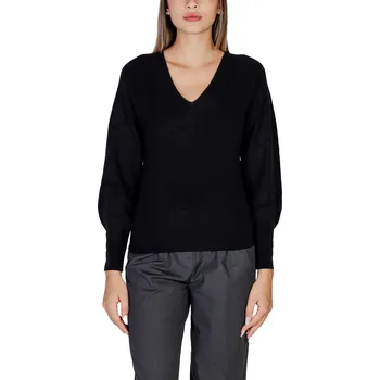 Dámský svetr Černý svetr s výstřihem do V Morgan De Toi černá | šedá 3504032