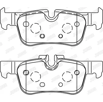 Brzdový systém Sada brzdových destiček, kotoučová brzda JURID 573767J