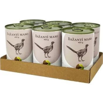Krmivo pro psa Bohemia Pet Food BOHEMIA Bažantí maso ve vlastní šťávě SIX PACK 6x400g