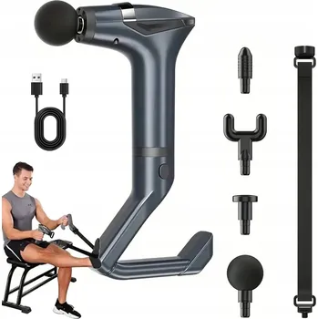 Masážní přístroj Masážní pistole Massage Gun LCD 12 různých - Masážní Přístroj na záda a tělo
