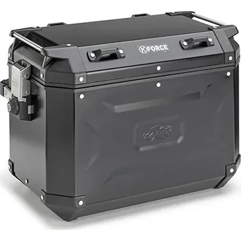 Zavazadlo na motocykl Boční kufr K-FORCE - levý, KAPPA (48l, černý hliník, 49,5x38,7x30,6 cm)