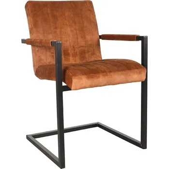 Jídelní židle LABEL51 Sametová jídelní židle MILO koňak UK-30.333