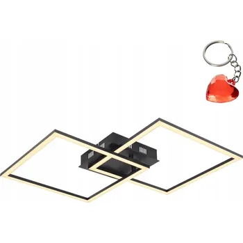 Stropní Svítidlo čtvercový Globo 47 x 5,8 cm bílý, černý