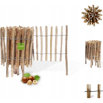 Plot Zahradní lem dřevěná 100 cm x 50 cm hnědá