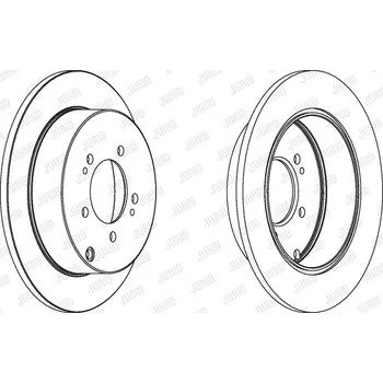 Brzdový kotouč Brzdový kotouč JURID 562527JC