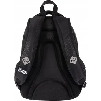 Školní batoh Vícekomorový Školní batoh St.Right černý, 23 l
