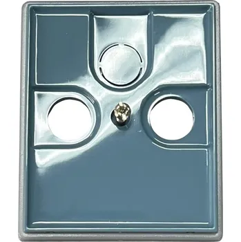 Kryt zásuvky televizní a satelitní ABB Element-Time 5011E-A00300 23 - modrá/ledová šedá