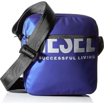 Sportovní taška DIESEL Cestovní pouzdro Diesel Boldmessage 2 LITRY MODRÁ
