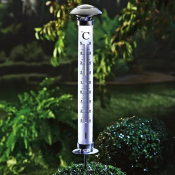 Venkovní osvětlení Haushalt international Venkovní solární teploměr se zápichem 798111