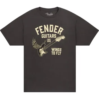 Fender Wings To Fly T-Shirt Vintage Black XXL + prodloužená záruka 3 roky