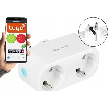 Elektrická zásuvka CHYTRÁ WIFI ZÁSUVKA DVOJITÁ SMART HOME TUYA ČASOVAČ 2v1 BLOW