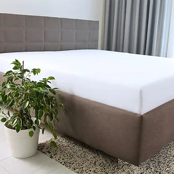 Tibex Prostěradlo DE LUXE - bílé bílá 180-200 x 200-220 cm