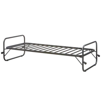 Postel WOOOD Jednolůžková postel na kolečkách LUCY 90x200 cm černá