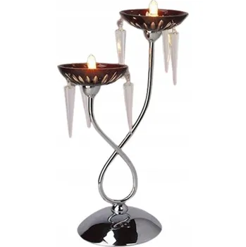 Lampička Stolní lampa Italux Sfera stříbrná 40 W