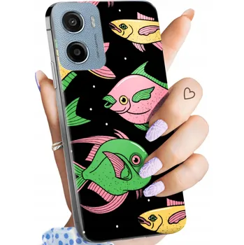 Pouzdro na mobilní telefon Zadní Kryt Hello Case pro Motorola Moto E15, Moto G05 černý