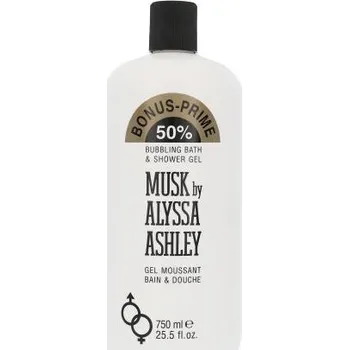 Sprchový gel Alyssa Ashley Musk parfémovaný sprchový gel a pěna do koupele 750 ml unisex
