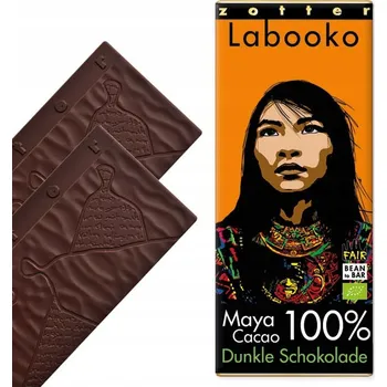 Cukrovinka ZOTTER - Čokoláda 100% Legendární Kakaové Boby Mayů