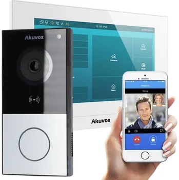 Sada IP videointerkomu AKUVOX (C313W White / E12W)