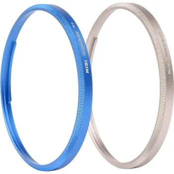 NISI Ring Kit krytky bajonetu modrá/stříbrná pro Ricoh GR IV