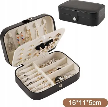 Šperkovnice ŠPERKOVNICE KRABIČKA ORGANIZÉR NA ŠPERKY NÁHRDELNÍKY PRSTENY náramky