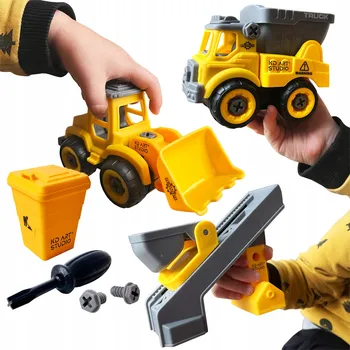 ostatní stavebnice STAVEBNICE: 2 STAVEBNÍ VOZIDLA, 57 DÍLKŮ