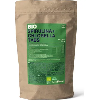 Anabolizér GymBeam BIO Spirulina + Chlorella TABS