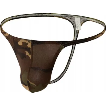 Kalhotky Pánské bavlněné mini tanga elastické, prodyšné ve vzoru MASKÁČOVÝ - S