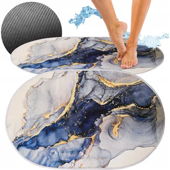 Koupelnová předložka KOUPELNOVÁ PŘEDLOŽKA RYCHLESCHNOUCÍ SAVÁ PROTISKLUZOVÁ Měkký kobereček 40x60cm