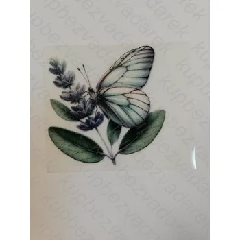 Nažehlovací obrázek na folii - motýl č.7 - 6 x 6 cm