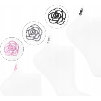 Dámské ponožky 3x Ponožky kotníkové ponožky dámské bavlněné 3-balení mix barev MORAJ 38-41