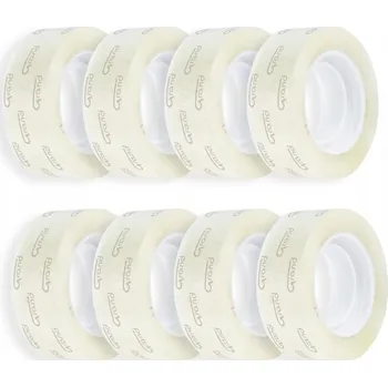 Lepicí páska Kancelářské lepicí pásky Q-connect KF17491 transparentní 18 mm x 30 m 8 kusů